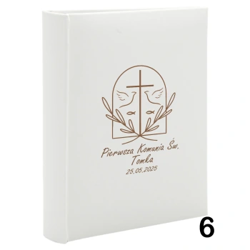 Album komunijny wsuwany na 50 zdjęć 13x18 personalizowany 5 wzorów